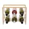 Mind Reader Modern Collection Bamboo & Acrylic 6 Bottle Wine Rack